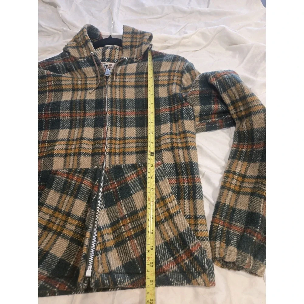 Vintage Wilson Barry Plaid Hooded Jacket Talon Zip